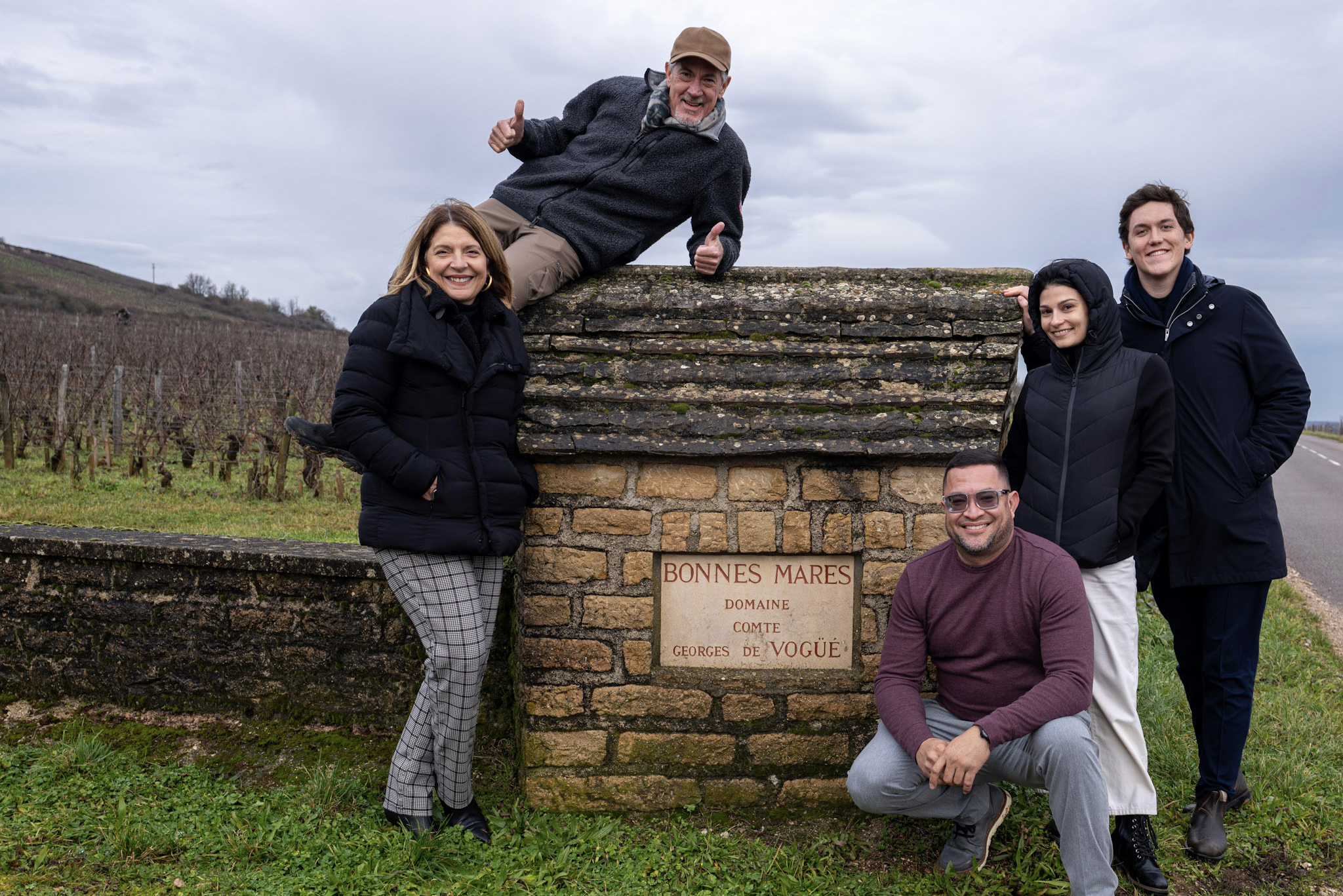 Hanging out in Bonnes Mares with Compte Georges de Vogüé, Burgundy 2025.